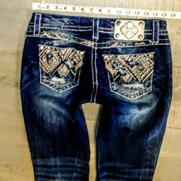 Miss Me Denim - Miss Me Jeans Size 27 Easy Crop Bling Pockets